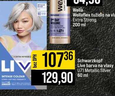Schwarzkopf Live barva na vlasy U71 Metallic Silver 60 ml