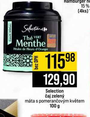 Selection čaj zelený máta s pomerančovým květem 100 g