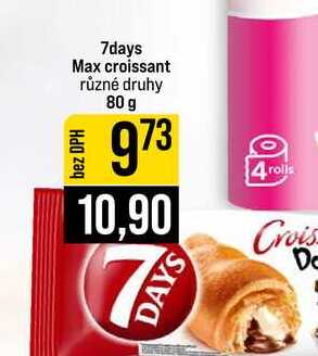 7days Max croissant různé druhy 80 g