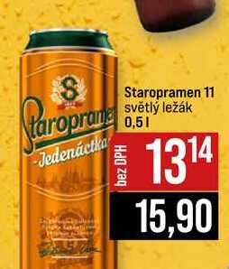 Staropramen 11 světlý ležák 0,5l