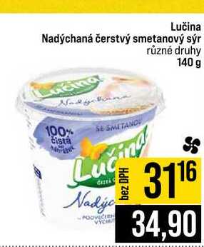 Lučina Nadýchaná čerstvý smetanový sýr různé druhy 140 g 