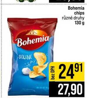 Bohemia chips různé druhy 130 g