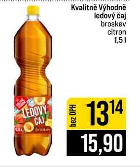 Kvalitně Výhodně ledový čaj broskev citron 1,5l