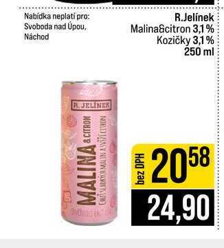 R.Jelínek Malina&citron 3,1% Kozičky 3,1% 250 ml