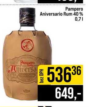 Pampero Aniversario Rum 40% 0,7l