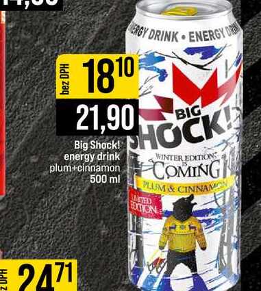 Big Shock! energy drink plum+cinnamon 500 ml