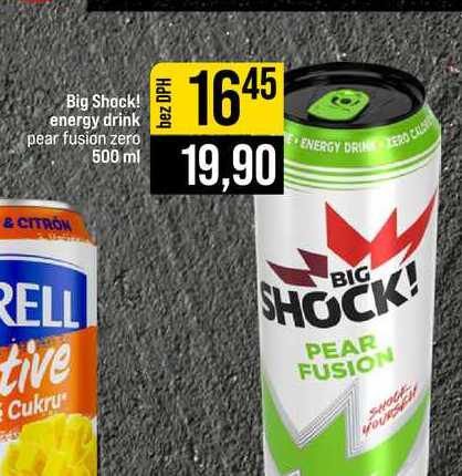 Big Shock! energy drink pear fusion zero 500 ml