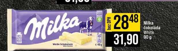 Milka čokoláda White 90 g 
