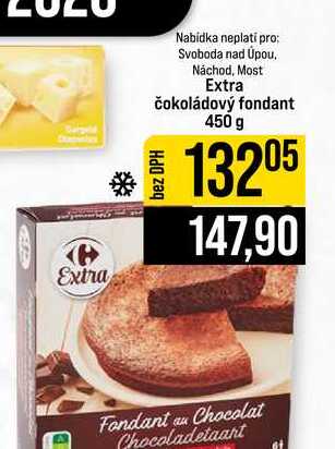Extra čokoládový fondant 450 g