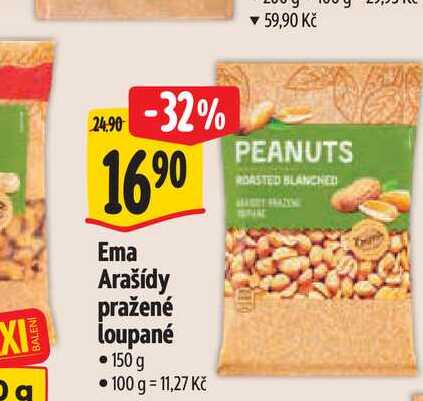 Ema Arašídy pražené loupané 150 g