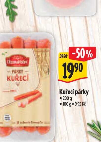 Kuřecí párky 200 g
