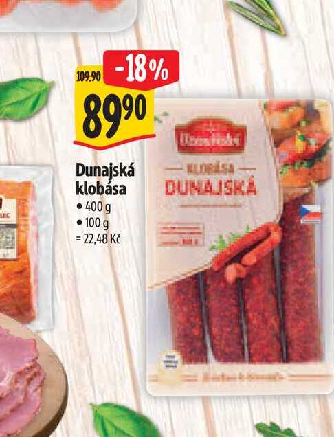 Dunajská klobása 400 g