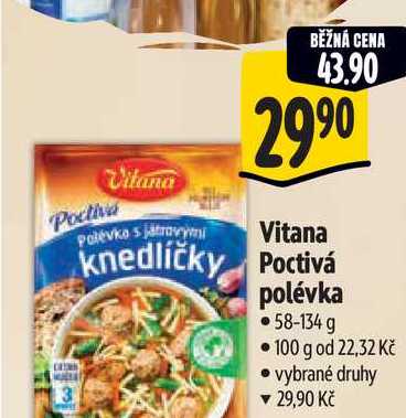   Vitana  Poctivá polévka 58-134 g 