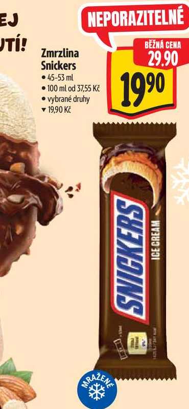   Zmrzlina Snickers  45-53 ml  