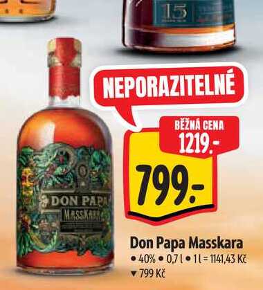 Don Papa Masskara 40% 0,7 l