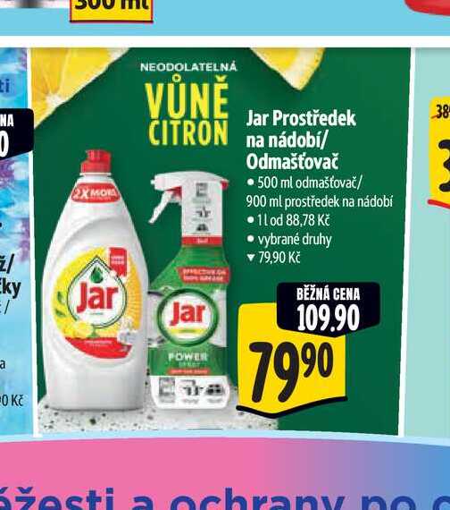 Jar Prostředek Odmašťovač • 500 ml odmašťovač/ 900 ml prostředek na nádobí