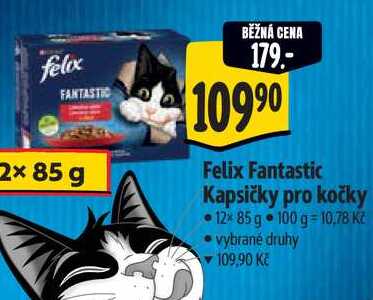 Felix Fantastic Kapsičky pro kočky 12x 85 g