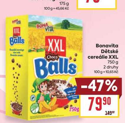 Bonavita Dětské cereálie XXL 750 g 