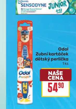 Odol Zubní kartáček dětský perlička 1ks BILLA