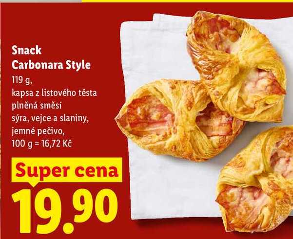 Snack Carbonara Style, 119 g