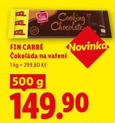 FIN CARRÉ Čokoláda na vaření, 500 g