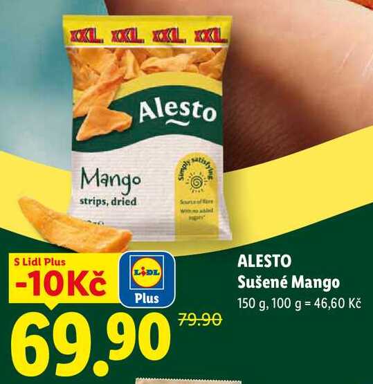 ALESTO Sušené Mango, 150 g