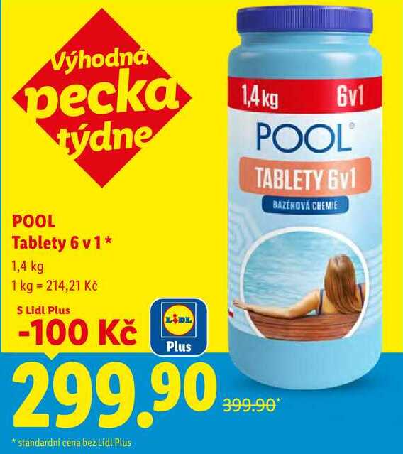 POOL Tablety 6 v1, 1,4 kg