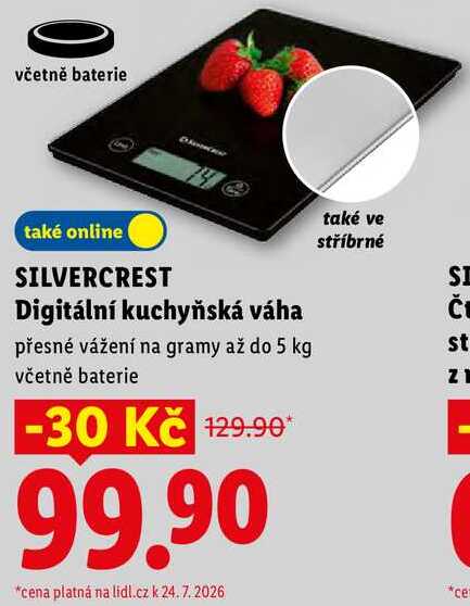 SILVERCREST Digitální kuchyňská váha