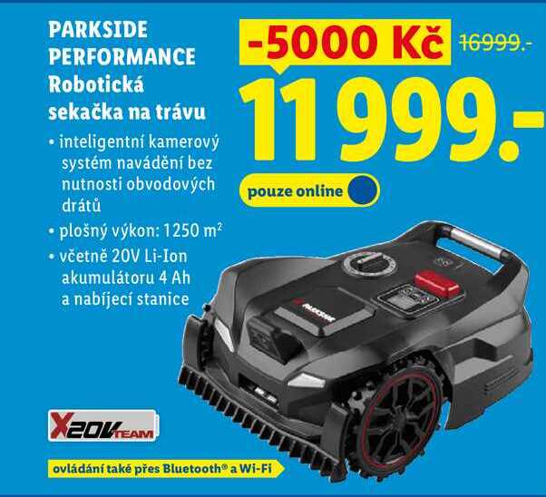 PARKSIDE PERFORMANCE Robotická sekačka na trávu