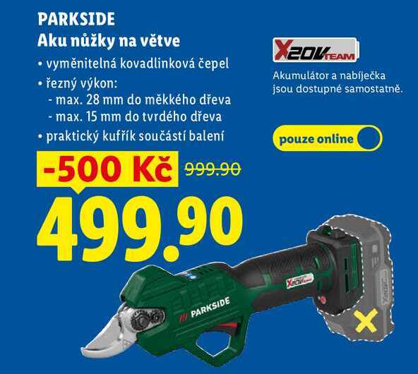 PARKSIDE Aku nůžky na větve