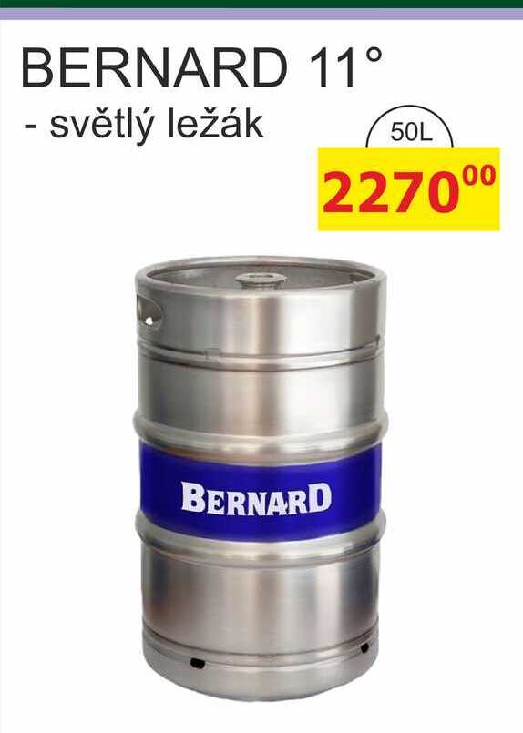BERNARD 11° - světlý ležák 50L