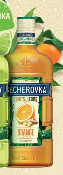 BECHEROVKA FRUITS HERBS ORANGE 1L