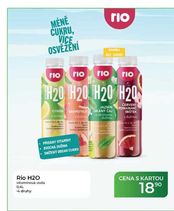 Rio H2O vitamínová voda 0,4L