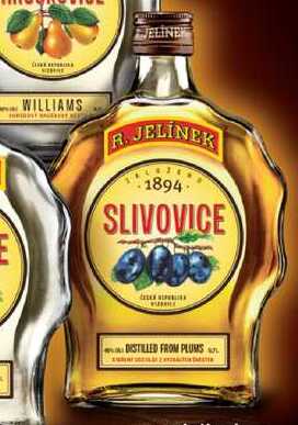 R. Jelínek Slivovice 3yo Zlatá budík 45% 0,7l