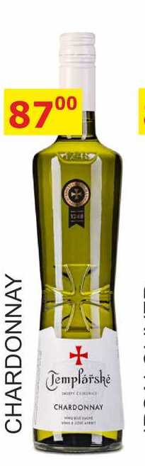TEMPLÁŘSKÉ SKLEPY 0,75L CHARDONNAY 