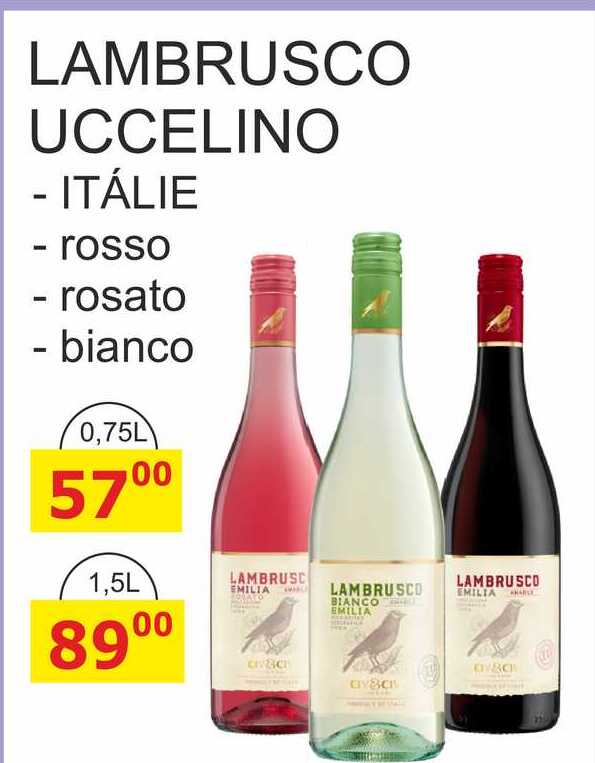 LAMBRUSCO UCCELINO 0,75L 