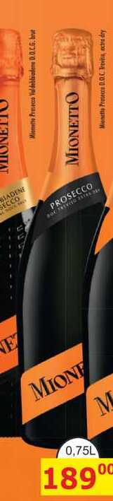 Mionetto Prosecco Doc Treviso šumivé víno extra dry 750ml