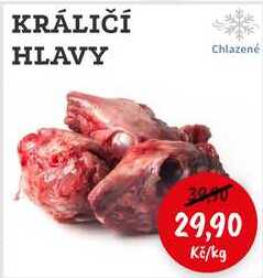 KRÁLIČÍ HLAVY Chlazené 1kg 