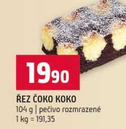 ŘEZ ČOKO KOKO 104 g pečivo rozmrazené
