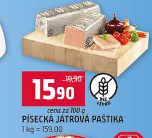 PÍSECKÁ JÁTROVÁ PASTIKA 100g