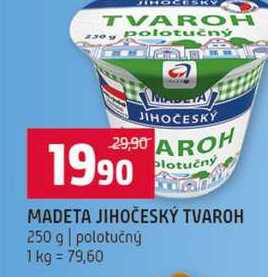 MADETA JIHOČESKÝ TVAROH 250 g polotučný