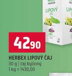 HERBEX LIPOVÝ ČAJ 30 g čaj bylinný