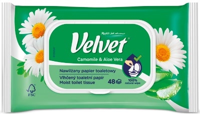 VELVET VLHČENÝ TOALETNÍ PAPÍR Terno