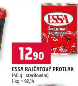ESSA RAJČATOVÝ PROTLAK 140 g sterilovaný