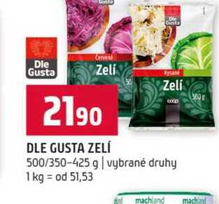 DLE GUSTA ZELÍ 500/350-425 g vybrané druhy