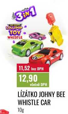 LÍZÁTKO JOHNY BEE WHISTLE CAR, 10g