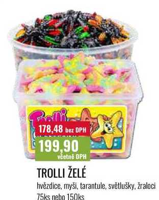 TROLLI ŽELÉ, 75ks nebo 150ks 