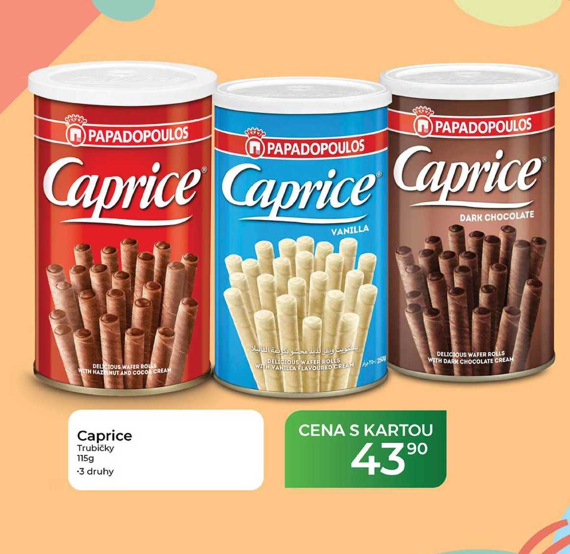 Caprice Trubičky 115g