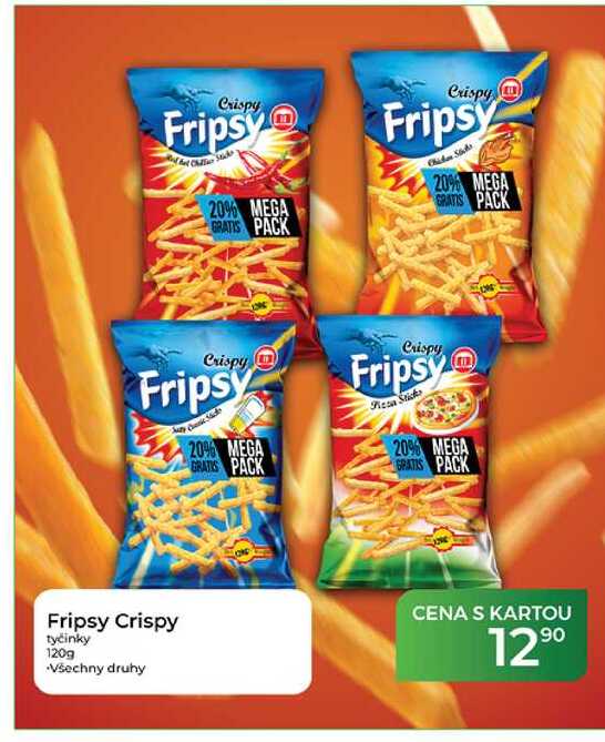 Fripsy Crispy tyčinky 120g