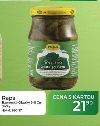 Rapa Bzenecké Okurky 3-6 Cm 340g